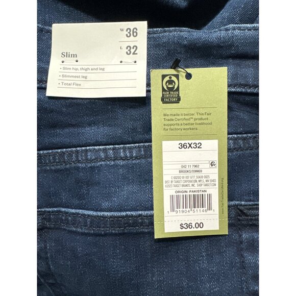 36x32 - Mens Slim Fit Jeans - Goodfellow Co - Dark Blue - Picture 3 of 5